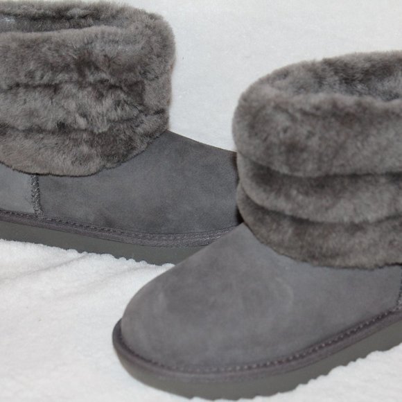 NIB UGG TODDLER INFANT MINI SHEARLING‎ SUEDE BOOTS - Picture 7 of 8